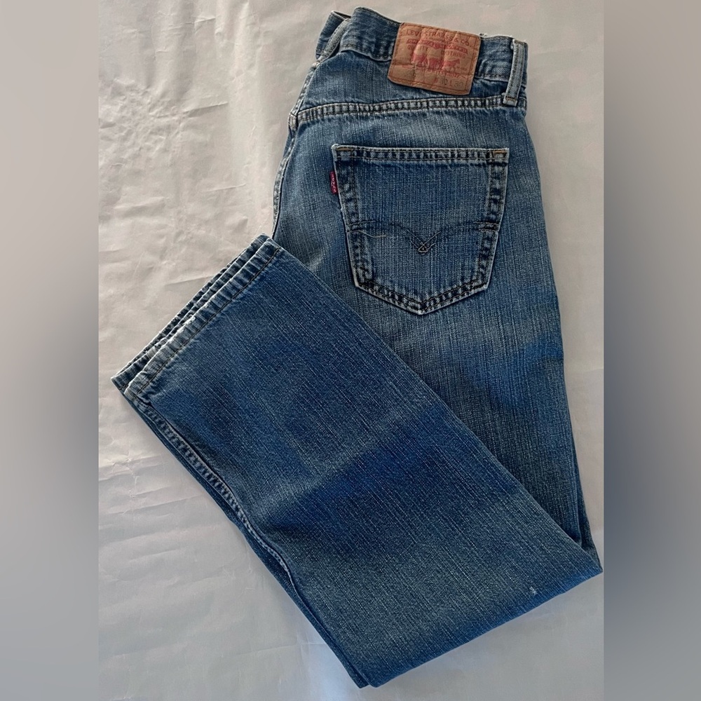 Levis Jeans 559 Relaxed Straight Leg Jeans 30 x 30 Medium Blue Wash Vintage
